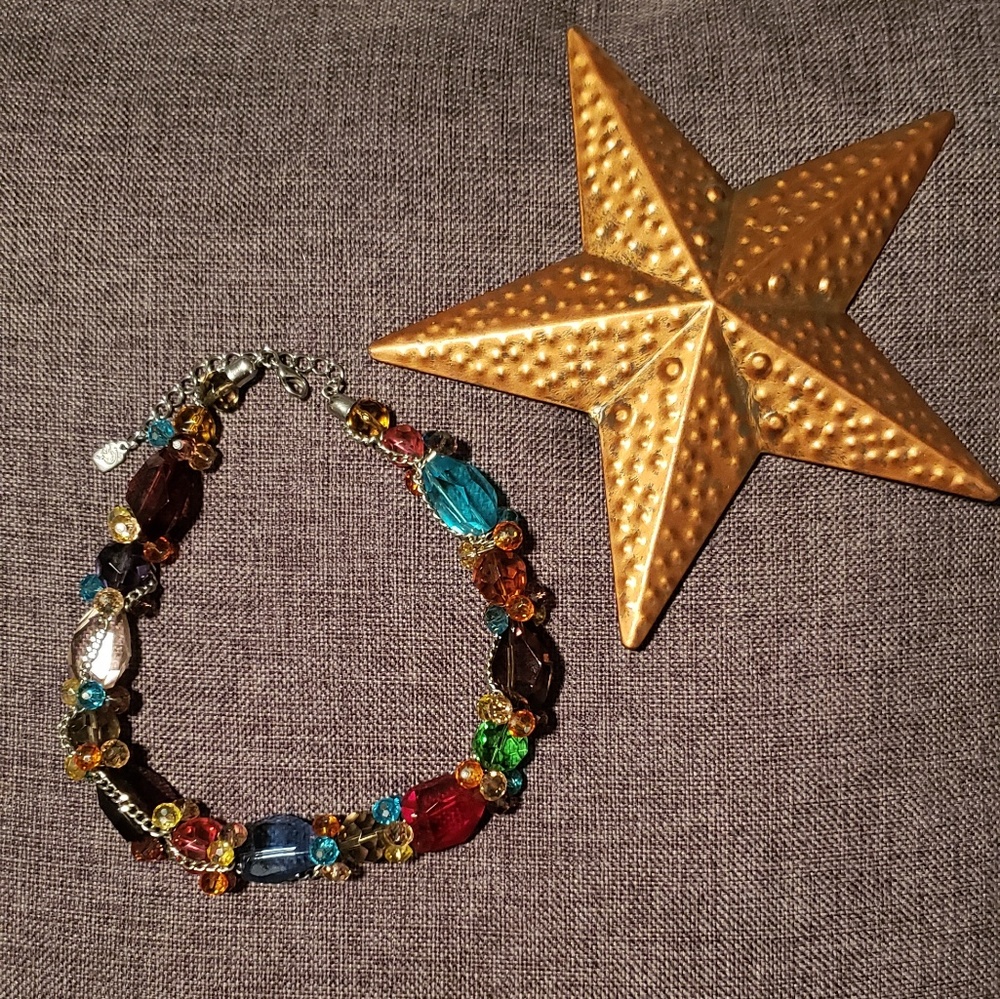 Stone Multi-Color Collar Necklace